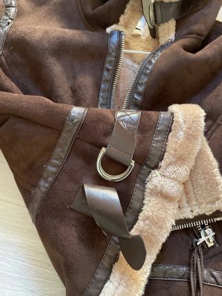 Chaqueta aviador marrón Bershka