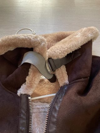 Chaqueta aviador marrón Bershka
