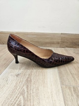 Zapatos de tacón efecto cocodrilo – Talla 40