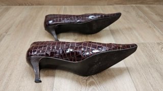 Zapatos de tacón efecto cocodrilo – Talla 40