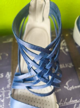 Sandalias Ecco Piel Azul T/40