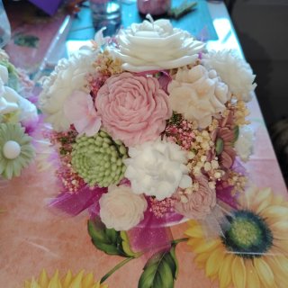 Centrotavola fiori di cera