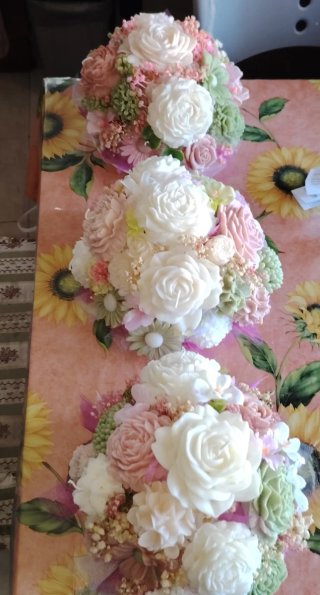 Centrotavola fiori di cera