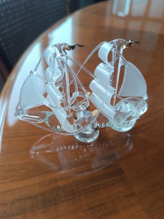 Figura Barco Vela Cristal