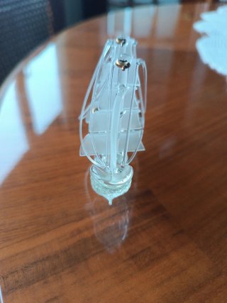 Figura Barco Vela Cristal