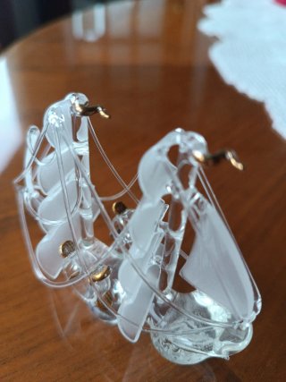 Figura Barco Vela Cristal