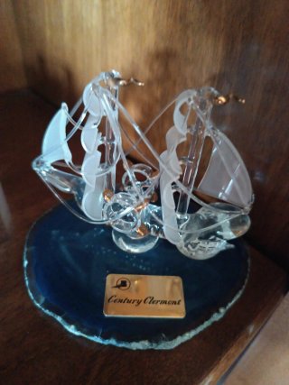 Figura Barco Vela Cristal