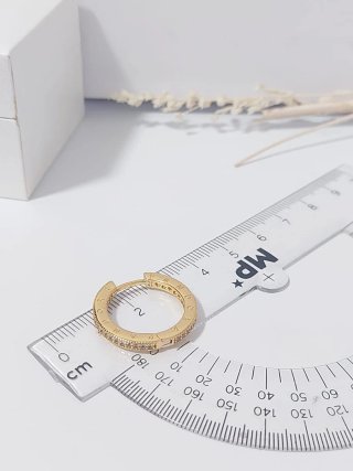 Pendientes Aro Pandora Dorados con Circonitas
