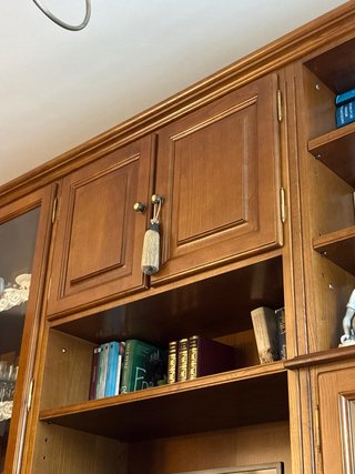 Mueble de salón madera castaño.