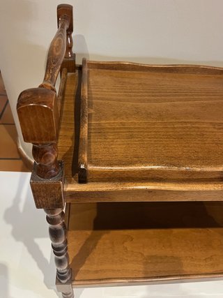 Carrito camarera vintage de madera