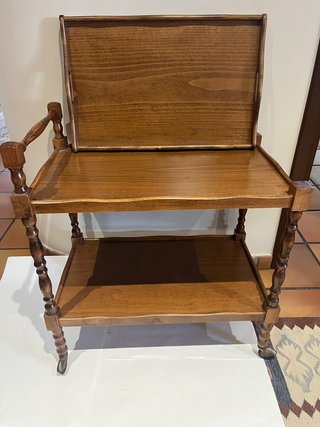 Carrito camarera vintage de madera