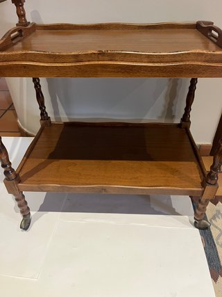 Carrito camarera vintage de madera