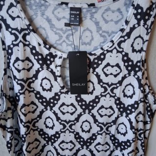 Vestido SHEILAY Negro/Blanco Talla M