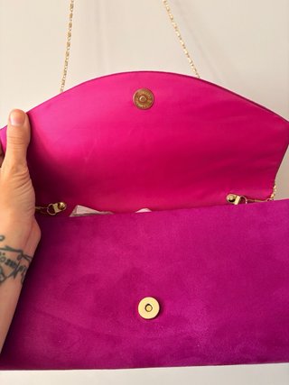 Bolso cartera buganvilla con cadena