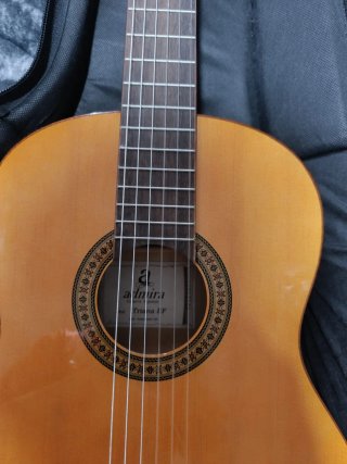 Guitarra acústica con electrónica Fishman