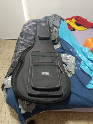 Guitarra acústica con electrónica Fishman
