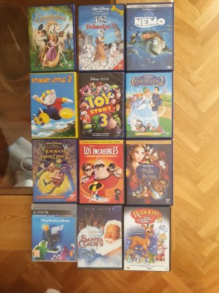 DVDs Disney y Pixar 3€ cada uno