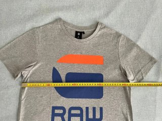Camiseta G-Star RAW niño gris naranja