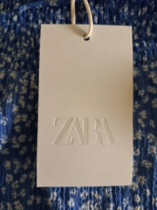 Falda niña Zara floral azul