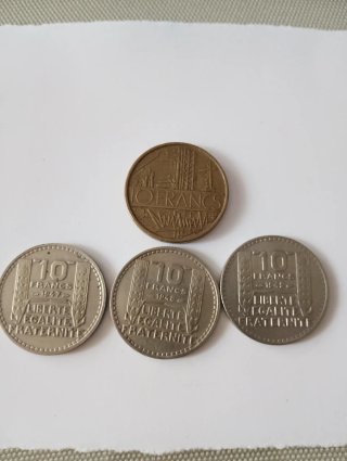 58 Monedas Francesas 5 Centimes Varias Fechas