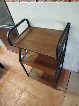 Estantería Industrial Madera y Metal