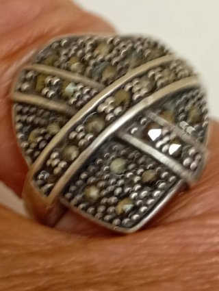 Anillo Plata 925 con Marquesitas Talla 18