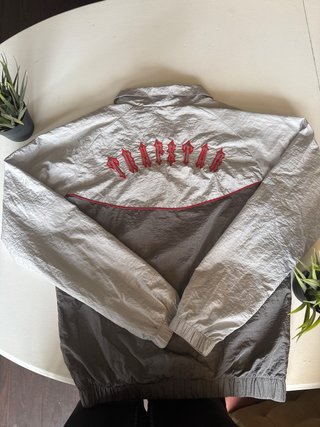 Chándal Cortavientos Trapstar Gris/Rojo