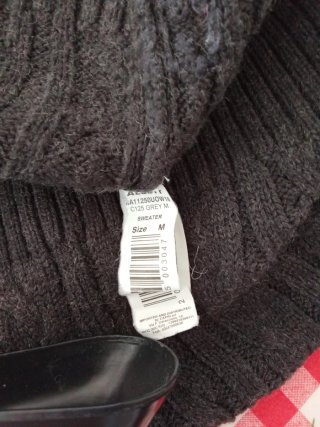 Maglione collo alto bordeaux