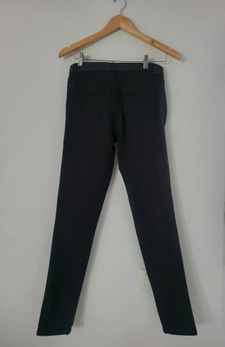 Pantalón pitillo vaquero negro Green Coast. T38