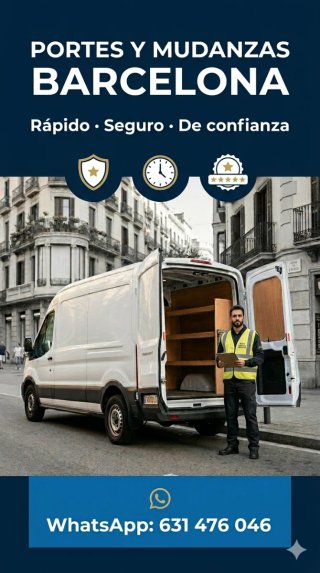 Portes y mudanzas Barcelona · Furgoneta L2H2