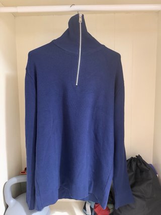 Jersey azul marino, zara, talla M, invierno