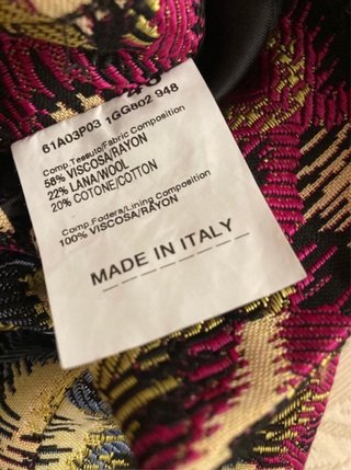 Giacca tessuto tipo gobelin Gigli