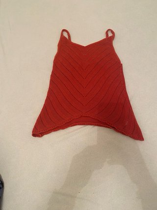 Top de punto color caldera