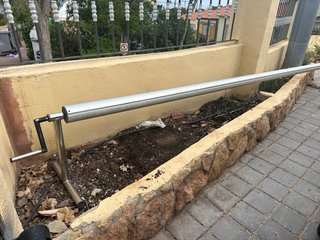 Enrollador Cubierta Piscina Metal y Plástico
