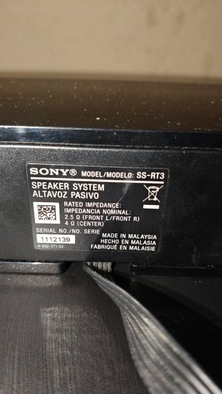 Barra de Sonido Sony SS-RT3