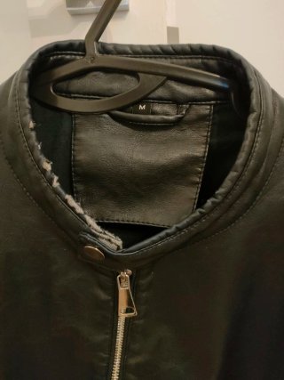 Giubbotto ecopelle nero taglia M