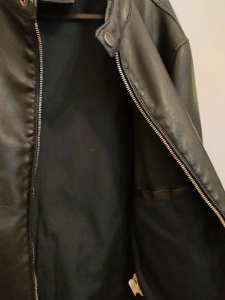 Giubbotto ecopelle nero taglia M