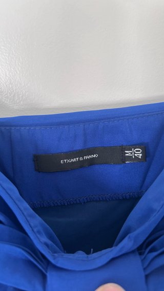 Vestido Etxart Panno Azul T 40