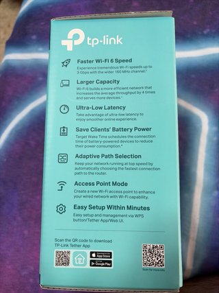 TP-Link Wi-Fi 6 Range Extender AX3000