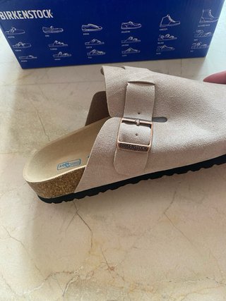 Zuecos Birkenstock Beige