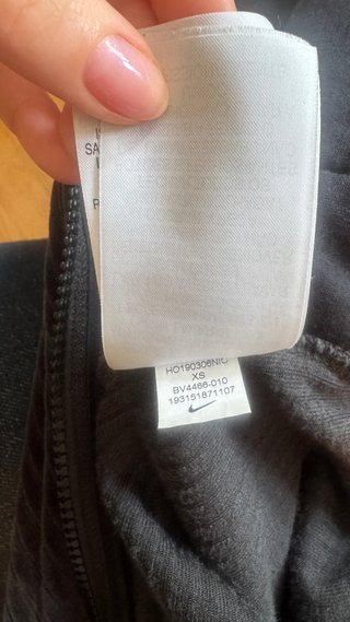Chaqueta Nike Corduroy negra oversize Talla XS