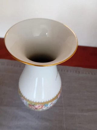 Vaso St.Martian porcellana decorato fiori