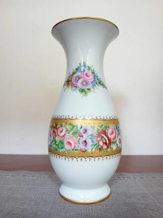 Vaso St.Martian porcellana decorato fiori