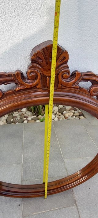 Specchiera vintage in legno intagliato