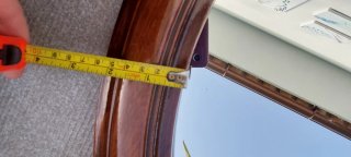 Specchiera vintage in legno intagliato