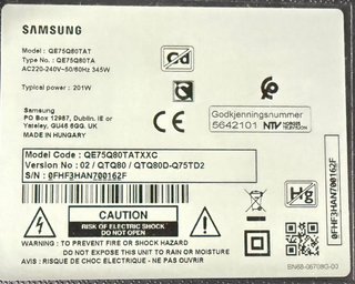 Samsung QE75Q80TAT QLED 75 TV