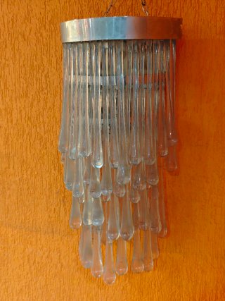 Lámpara de pared cristal lagrimones