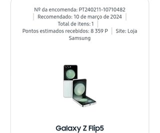 Samsung Galaxy Z Flip5 256GB c/Garantia+Carregador