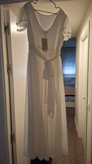 Vestido blanco comunión, talla 11-12 Nuevo
