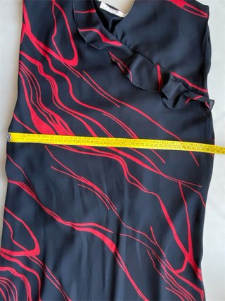 Abito lungo estivo donna nero rosso
